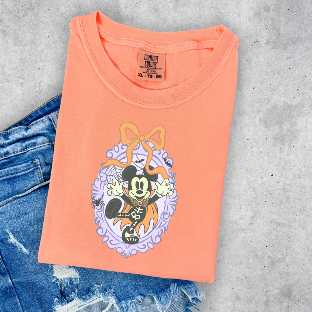 Spooky Season Coquette Mouse Graphic Tee