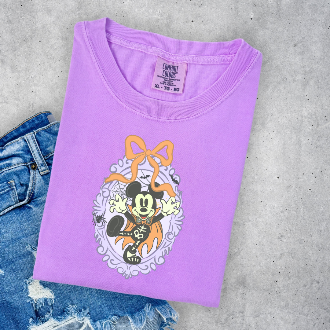Spooky Season Coquette Mouse Graphic Tee
