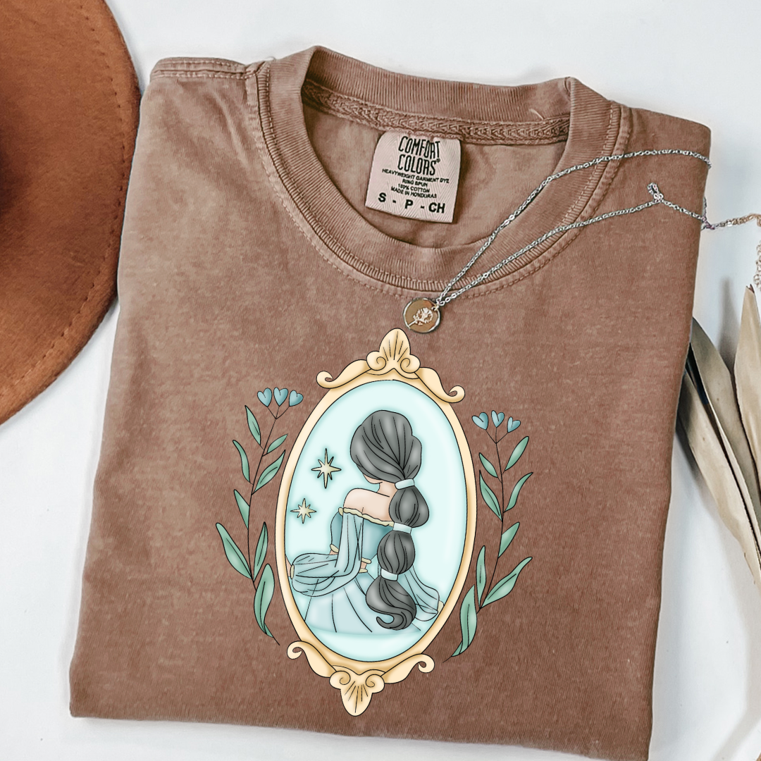 Arabian Moon Princess Silhouette Graphic Tee