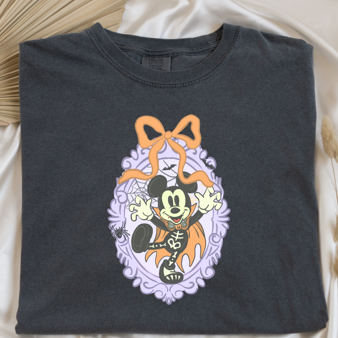 Spooky Season Coquette Mouse Graphic Tee