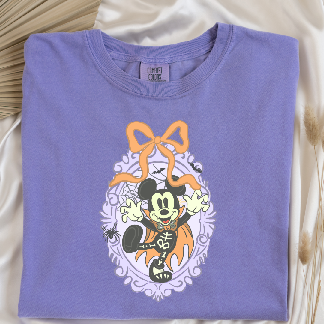 Spooky Season Coquette Mouse Graphic Tee