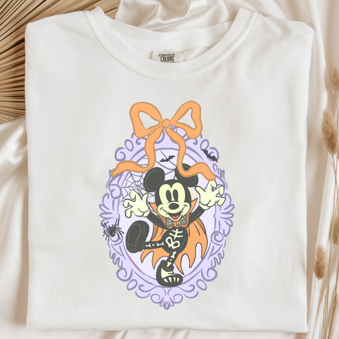 Spooky Season Coquette Mouse Graphic Tee
