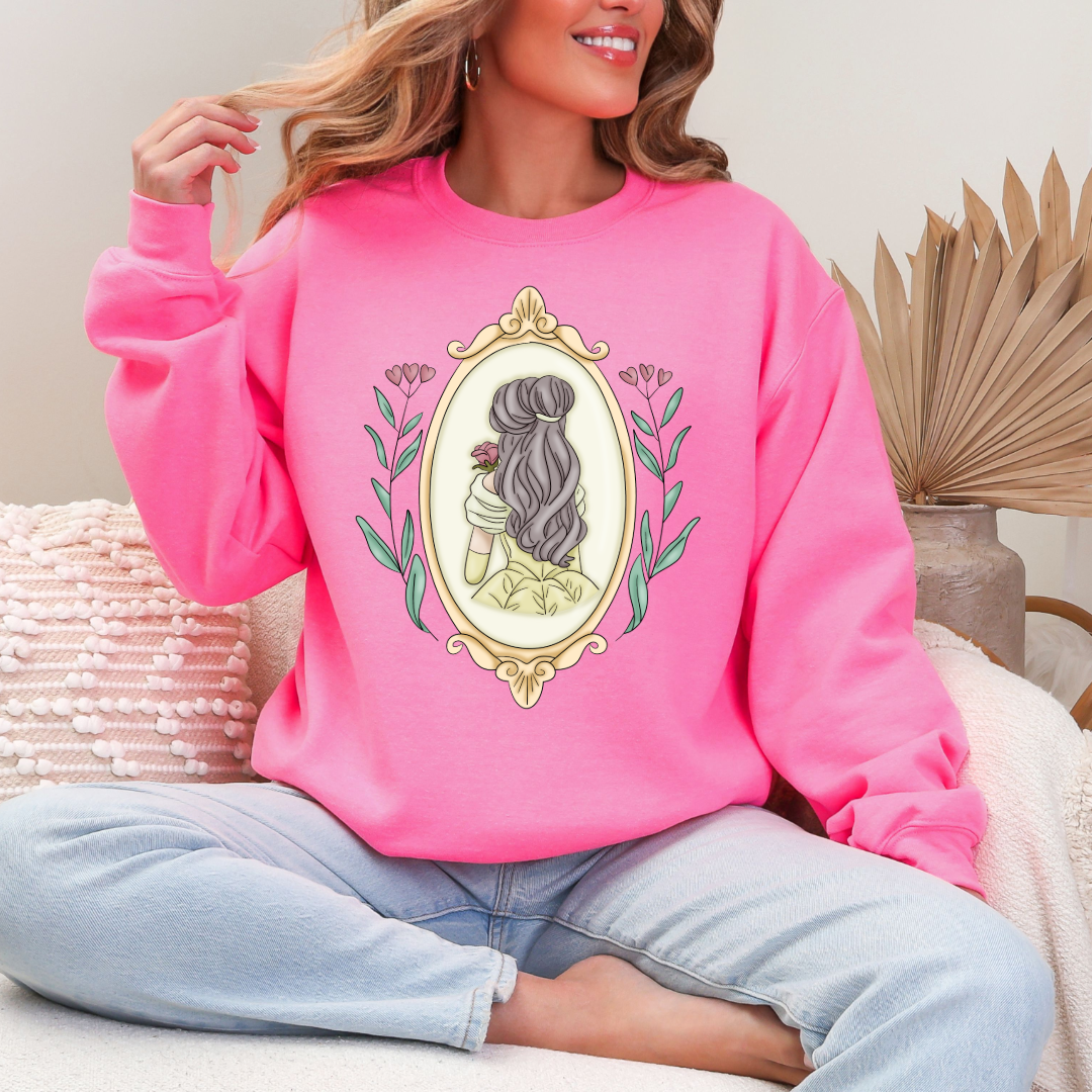 Book Baddie Silhouette Crewneck & Hoodie