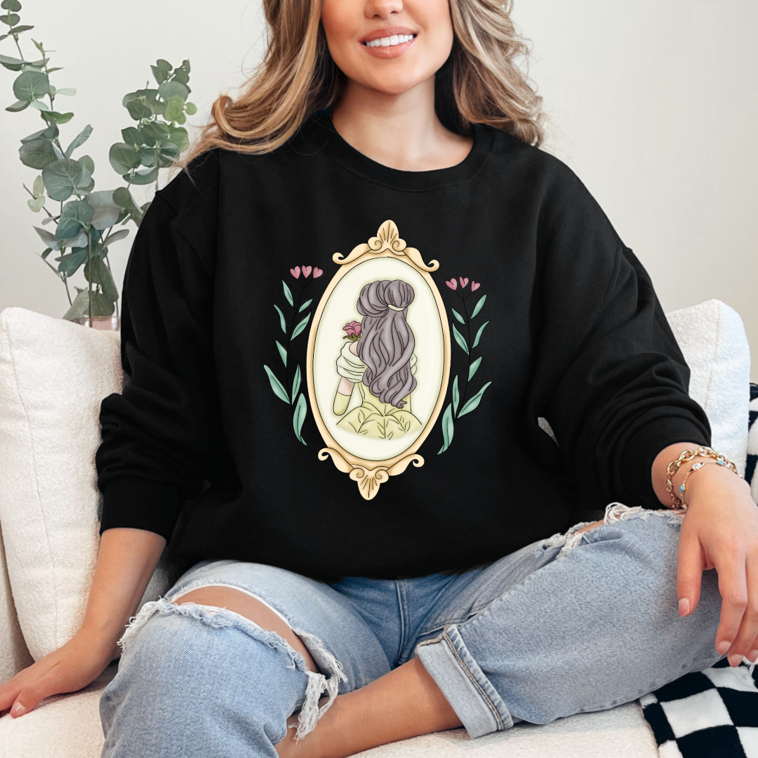 Book Baddie Silhouette Crewneck & Hoodie