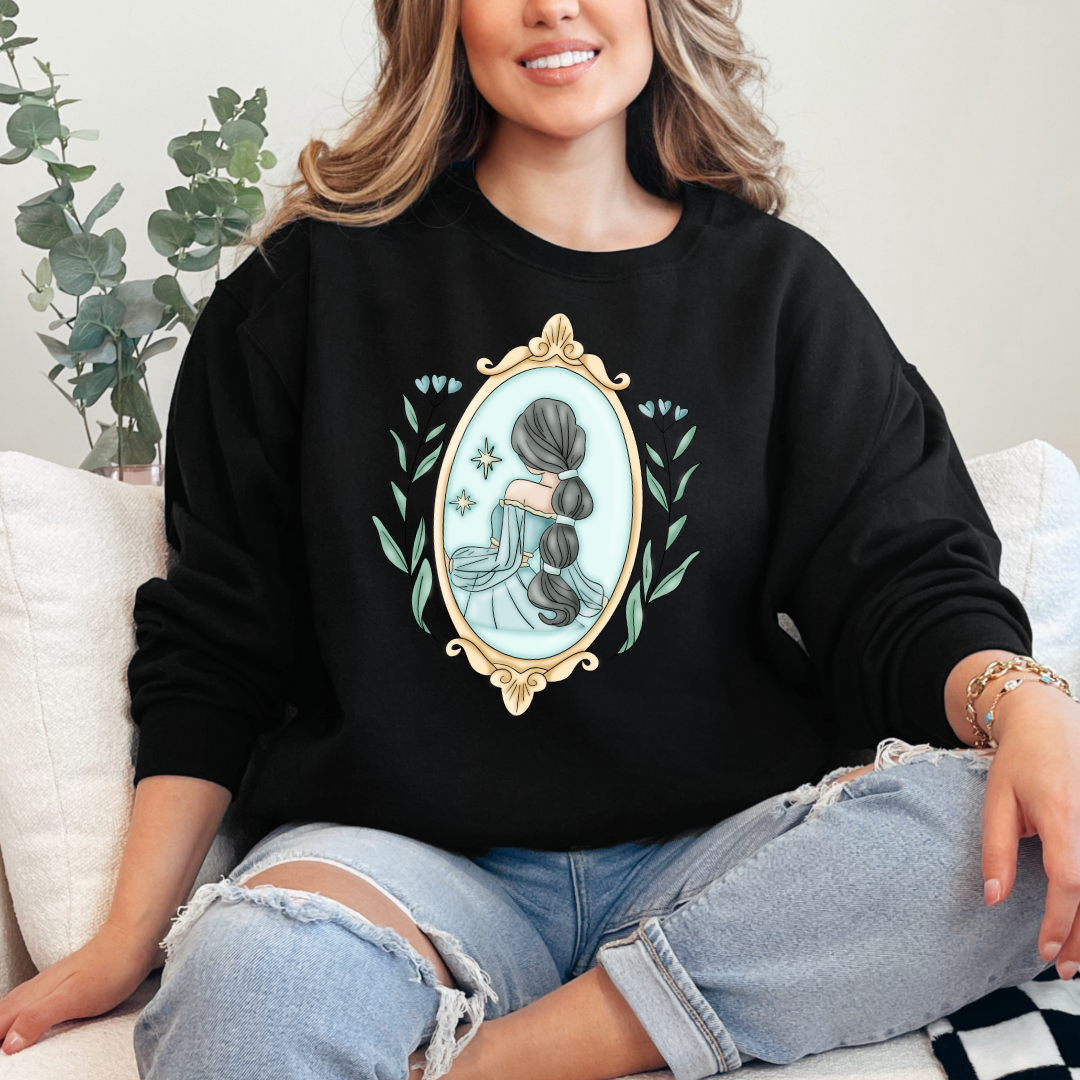 Arabian Moon Princess Silhouette Crewneck & Hoodie