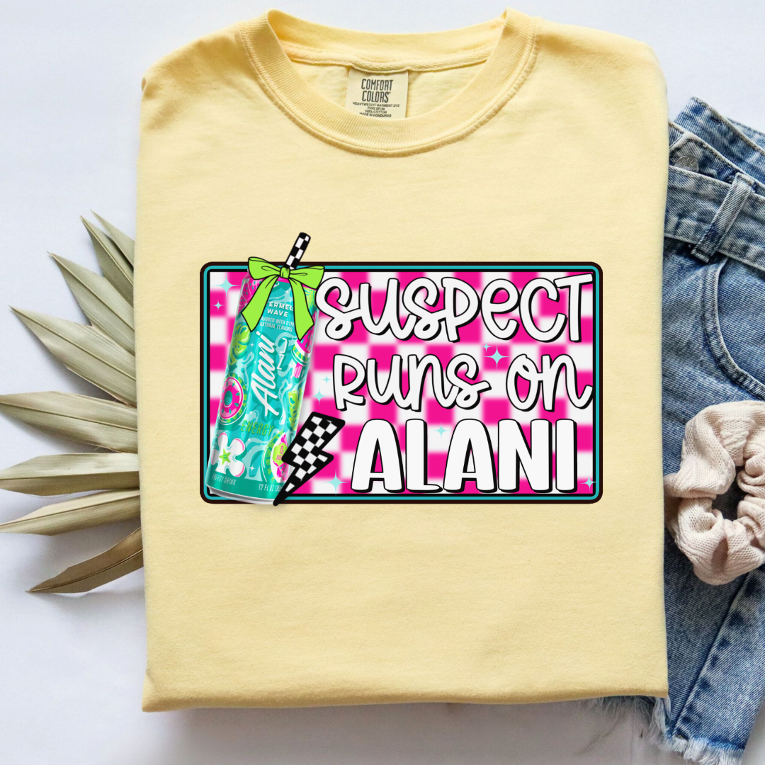 Suspect Runs On Alani Graphic Tee