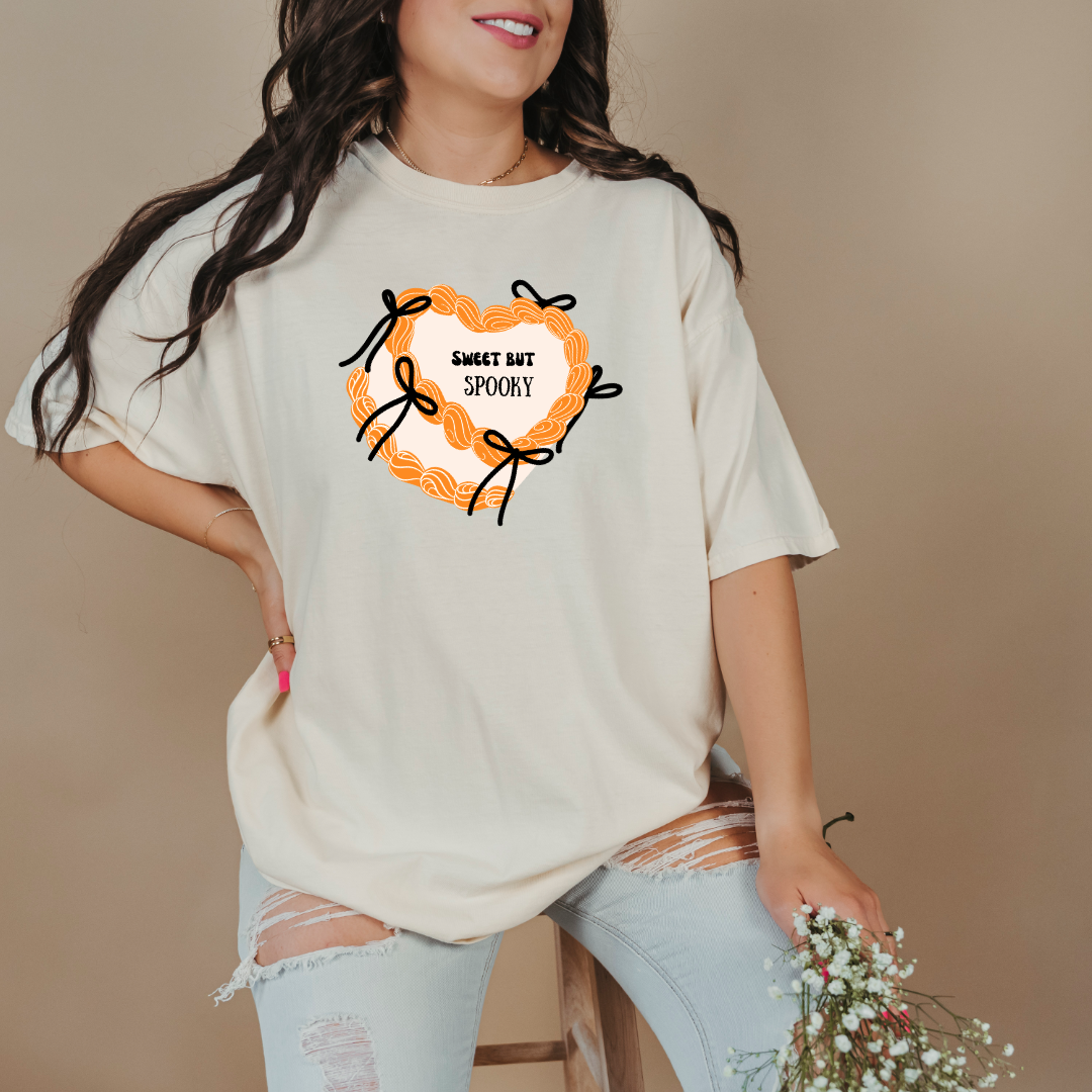 Sweet but Spooky Coquette cake Graphic Tee