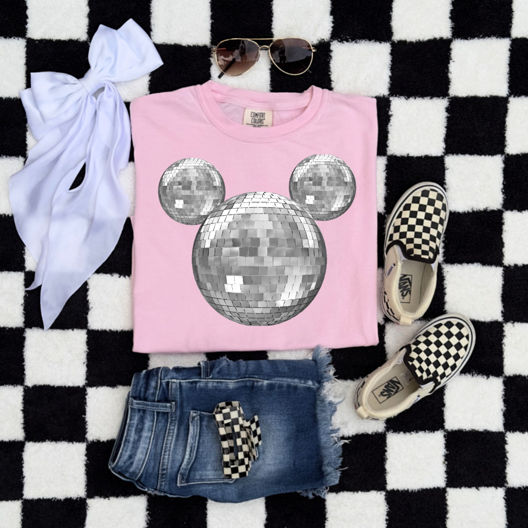 Disco Mickey No Bows Youth Graphic Tee