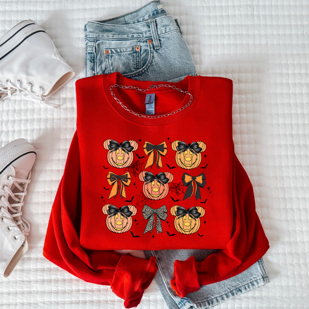 Magic Pumpkin Face Youth Crewneck