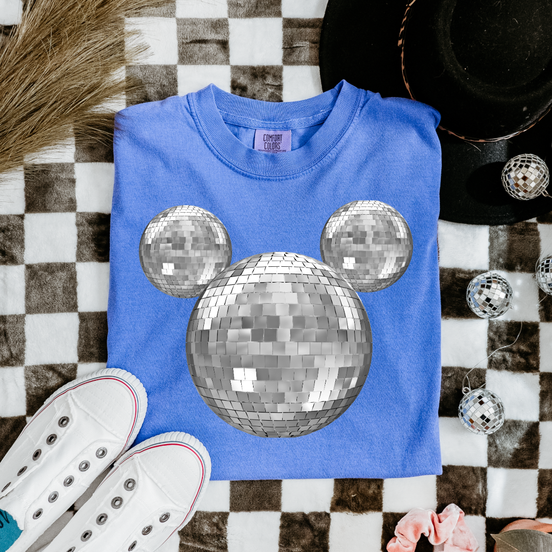 Disco Mickey No Bows Youth Graphic Tee