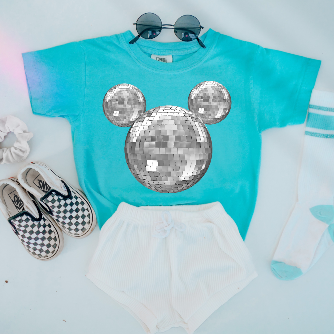 Disco Mickey No Bows Youth Graphic Tee