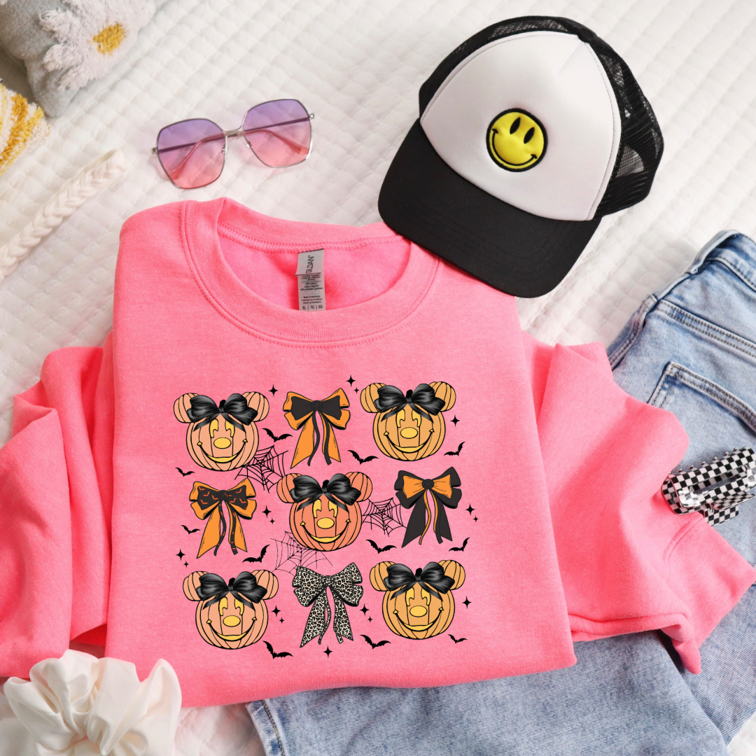 Magic Pumpkin Face Youth Crewneck