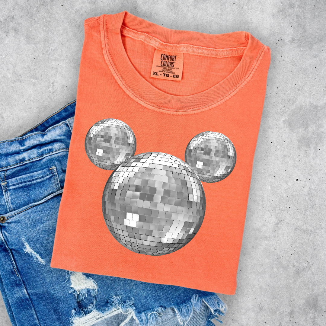 Disco Mickey No Bows Youth Graphic Tee