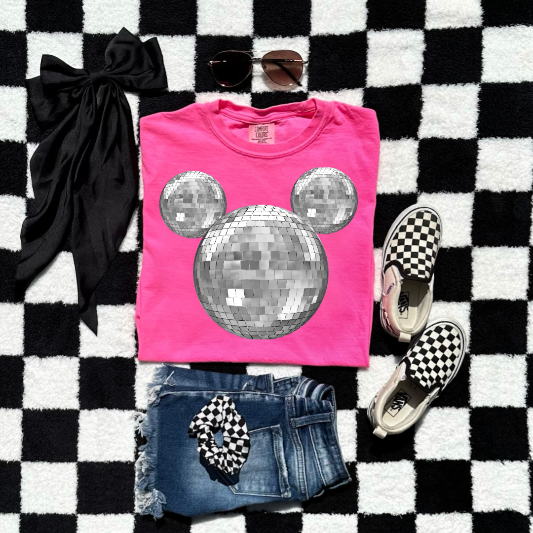 Disco Mickey No Bows Youth Graphic Tee