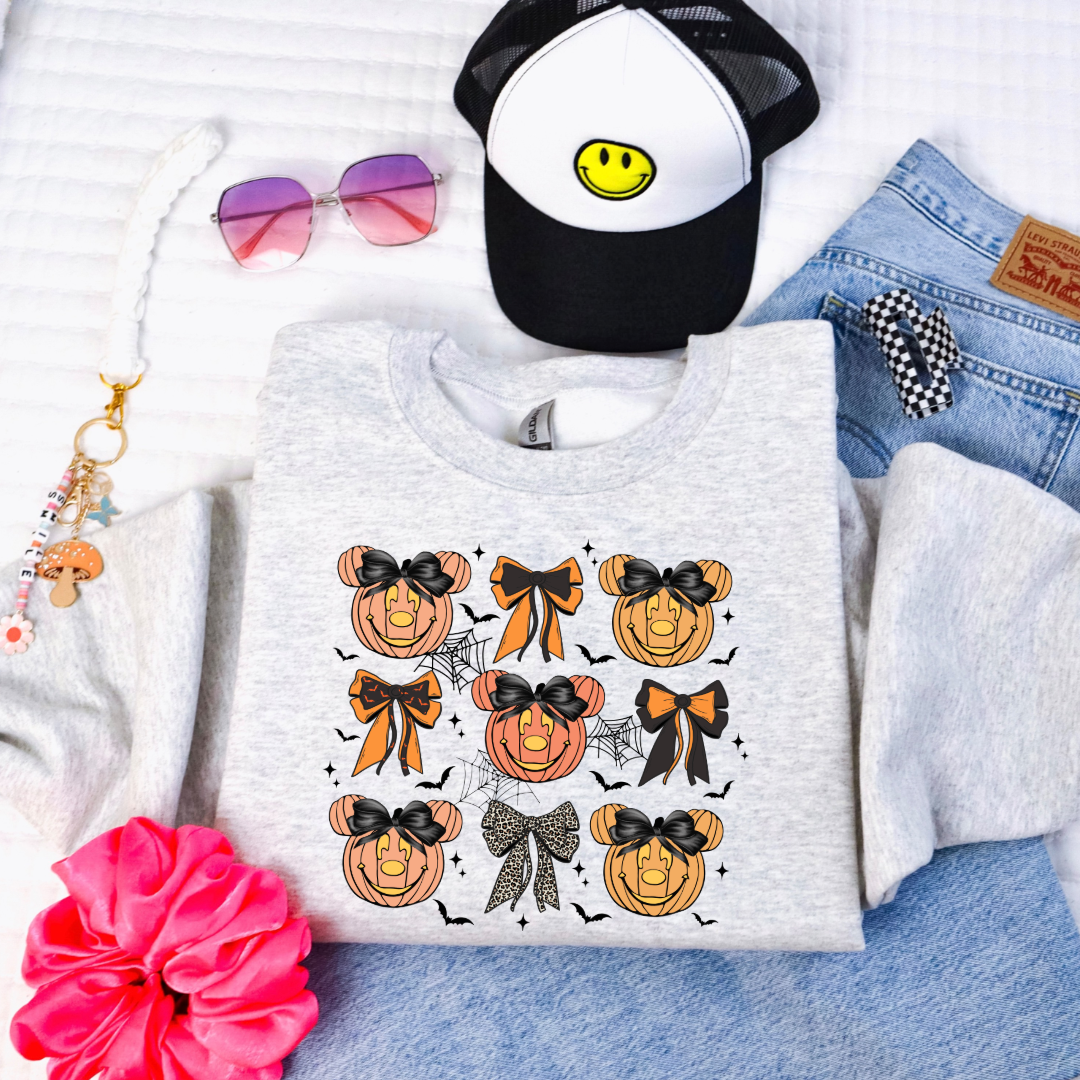 Magic Pumpkin Face Youth Crewneck