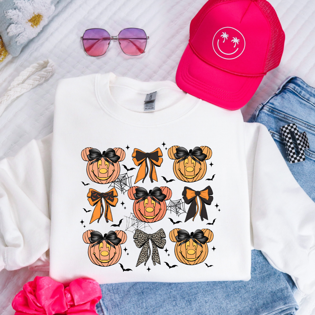 Magic Pumpkin Face Youth Crewneck