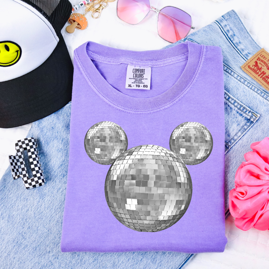 Disco Mickey No Bows Youth Graphic Tee