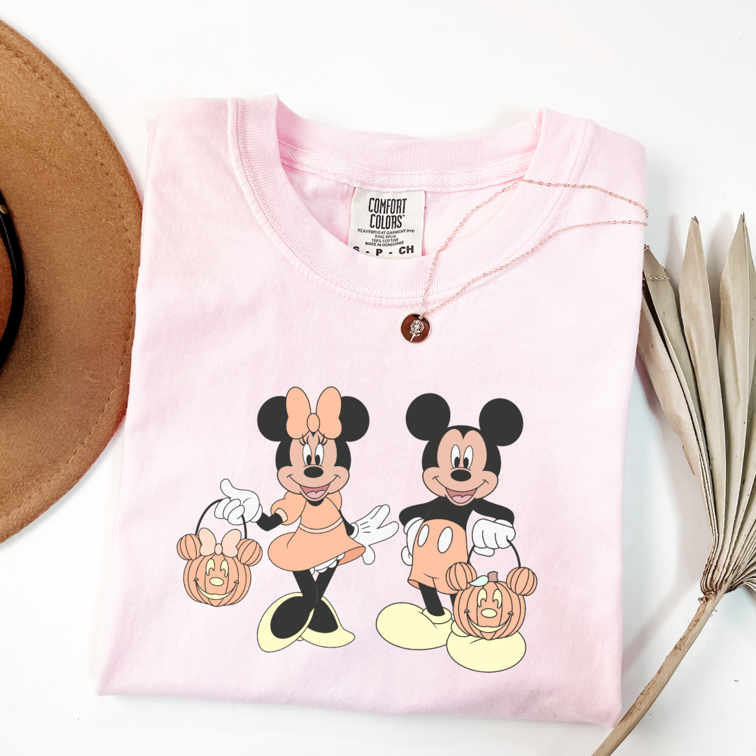 Mickey & Minnie Trick Or Treat Graphic Tee & Crewneck
