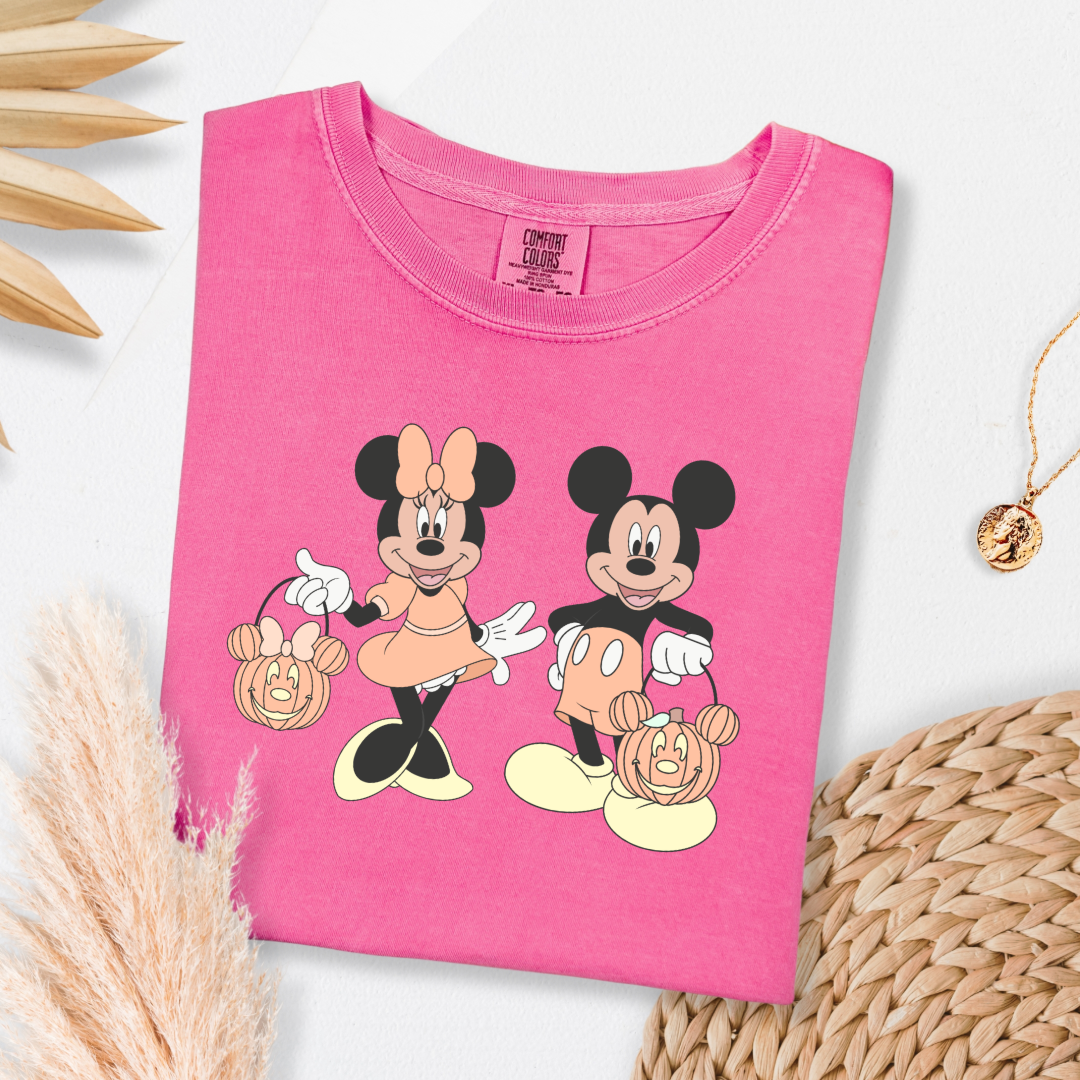Mickey & Minnie Trick Or Treat Graphic Tee & Crewneck