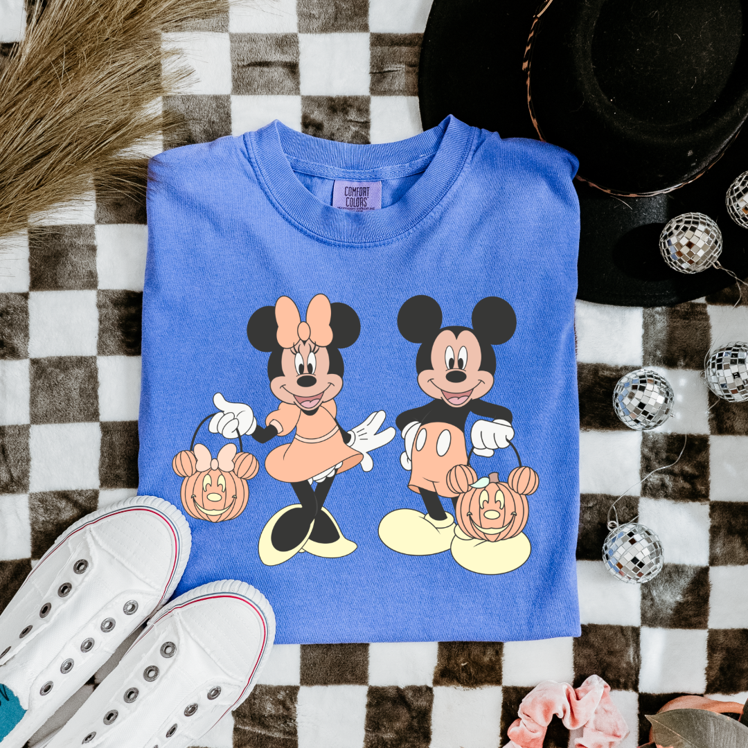 Mickey & Minnie Trick Or Treat Graphic Tee & Crewneck