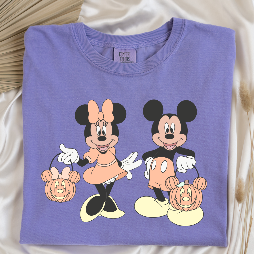 Mickey & Minnie Trick Or Treat Graphic Tee & Crewneck