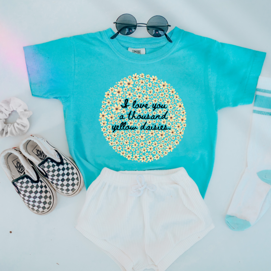 I Love You A Thousand Yellow Daisies Youth Graphic Tee