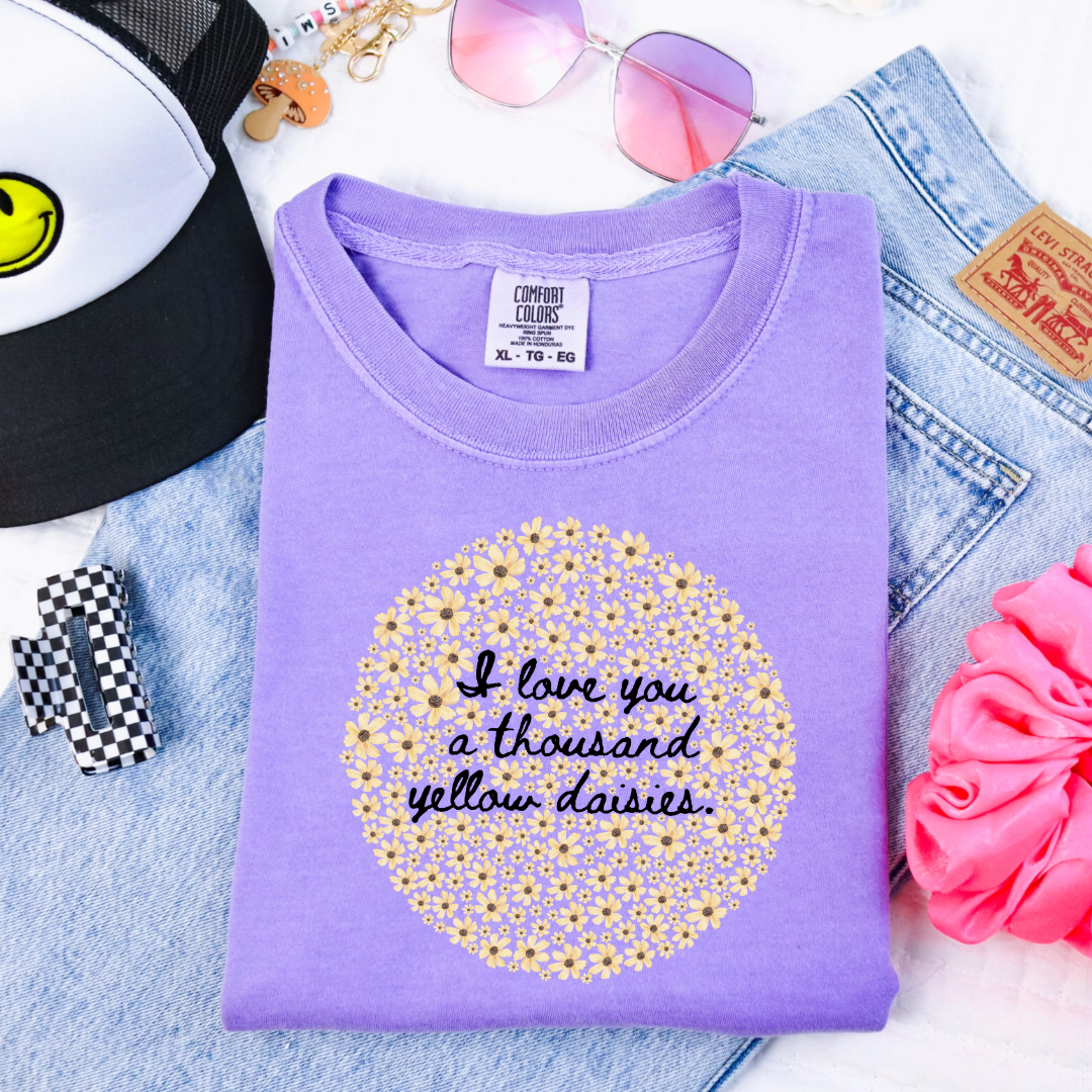 I Love You A Thousand Yellow Daisies Youth Graphic Tee