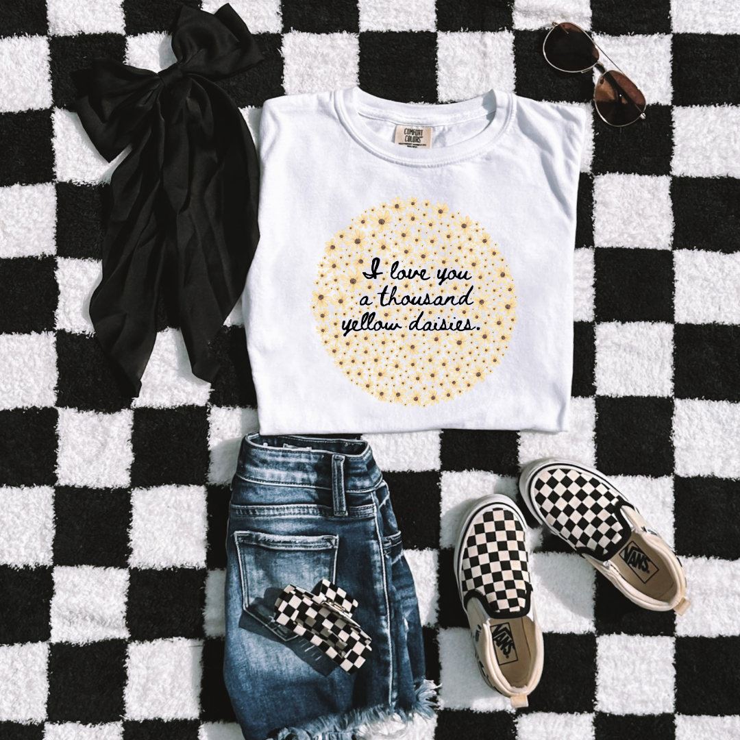 I Love You A Thousand Yellow Daisies Youth Graphic Tee