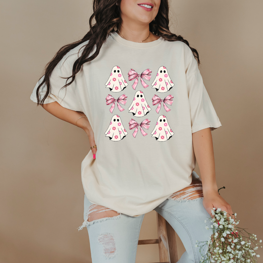 Flower Ghost Coquette Graphic Tee & Crewneck