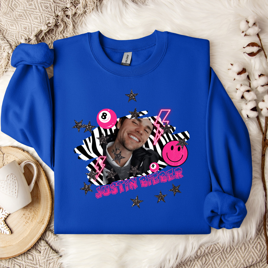 Justin Bieber Graphic Tee & Crewneck