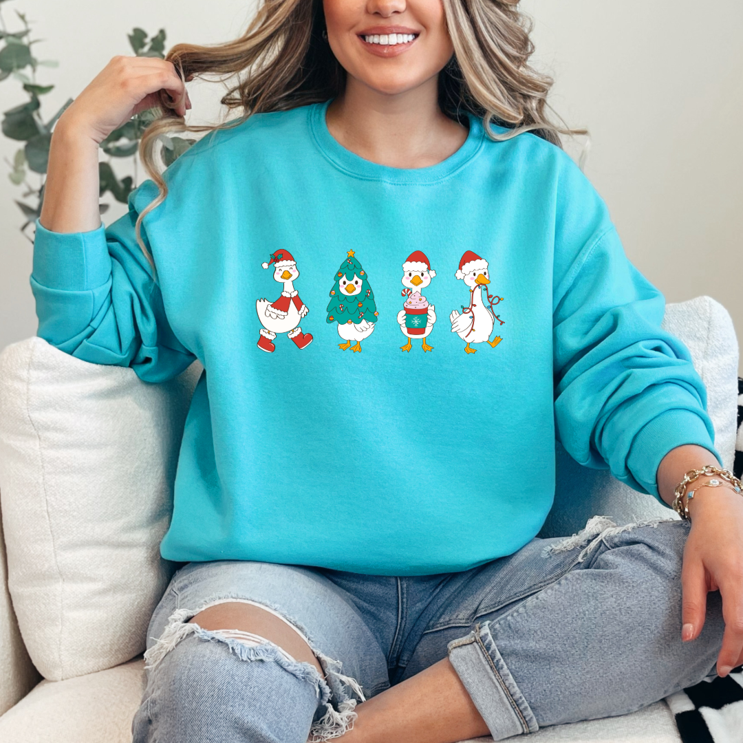 Duck Duck Goose Christmas Edition Graphic Tee and Crewneck