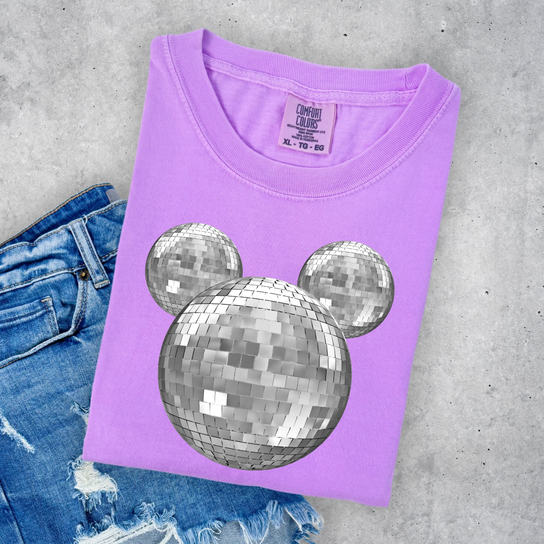 Disco Mickey No Bows Graphic Tee