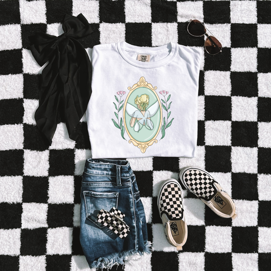 customized Youth Graphic tee Fairy silhouette White Matching adult and youth tees and crewnecks available