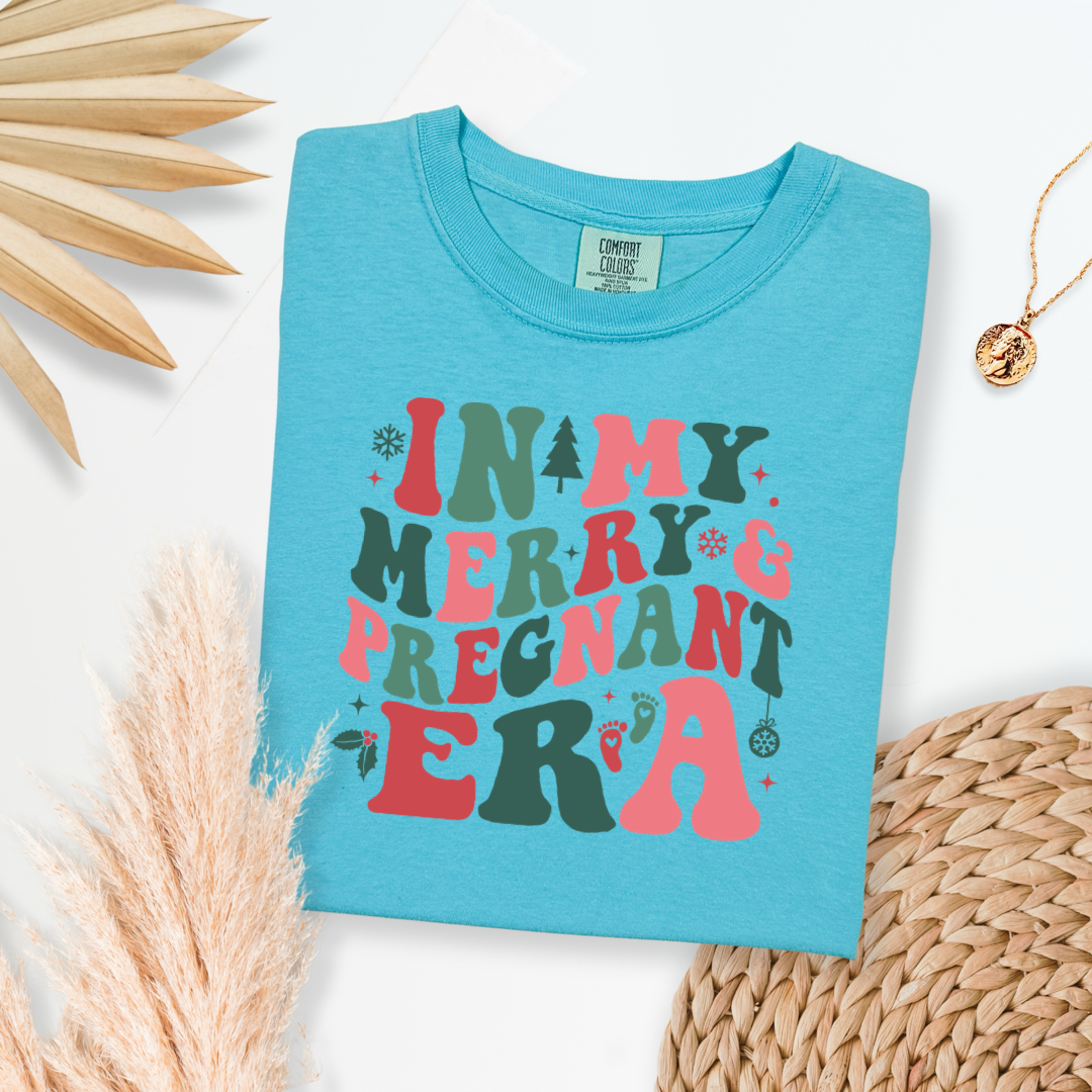 In My Merry & Pregnant Era Graphic Tee