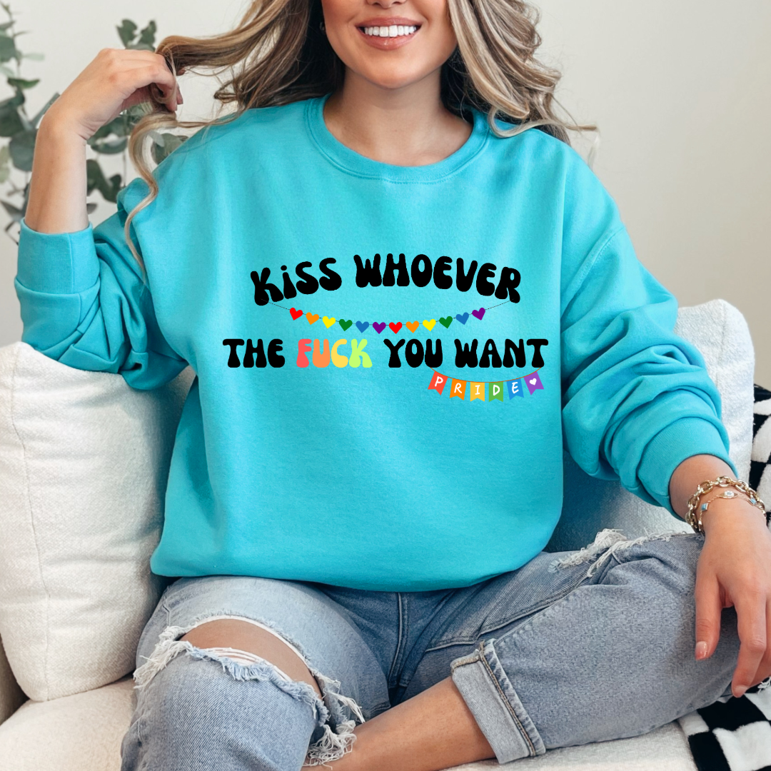 Kiss Whoever The Fuck You Want Crewneck and Hoodies