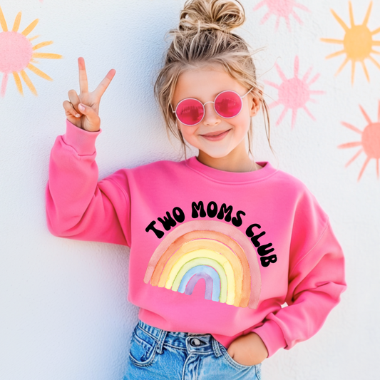 Two Moms Club Youth Crewneck