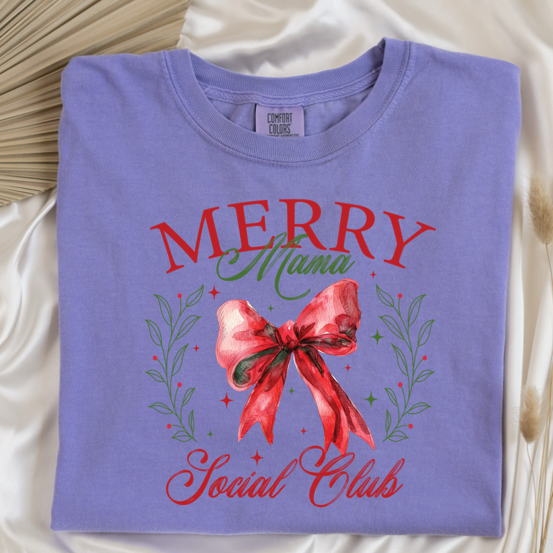 Merry Mama Social Club Christmas Graphic Tee