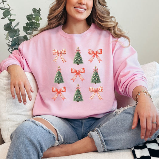 Pink Coquette Christmas Crewneck & Hoodie