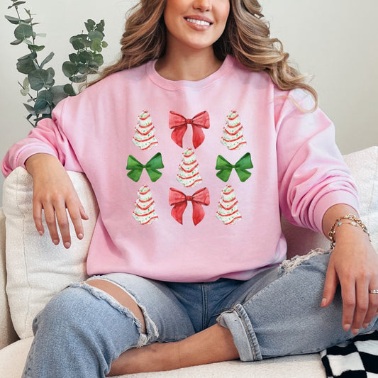 Christmas Cakes Coquette Crewneck & Hoodie