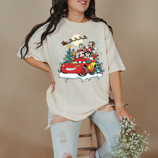 Lightning McQueen & Friends Christmas Graphic Tee