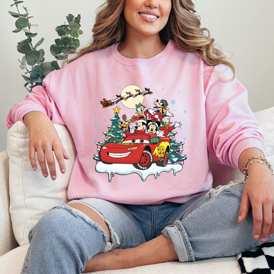 Lightning McQueen & Friends Christmas Crewneck & Hoodie