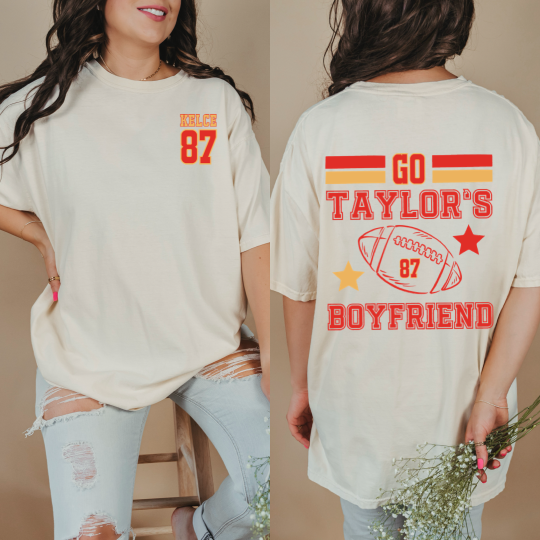 Go Taylor's Boyfriend 87 Graphic Tee