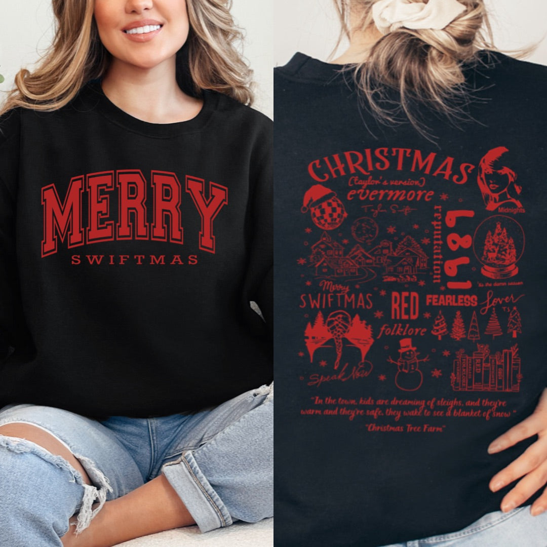 Merry Swiftmas Crewneck & Hoodie