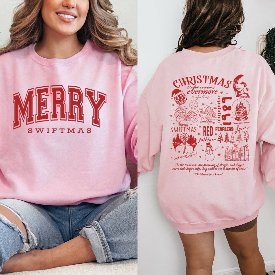 Merry Swiftmas Crewneck & Hoodie