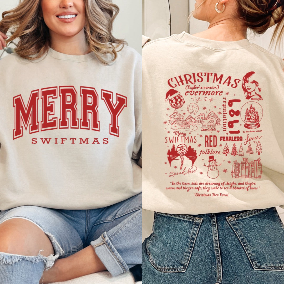 Merry Swiftmas Crewneck & Hoodie