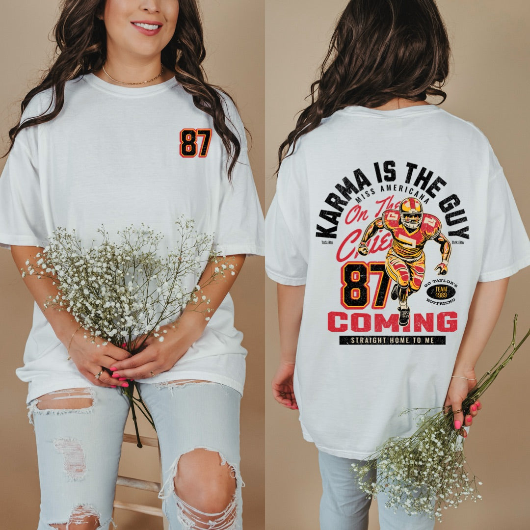 Karma Is A Guy On The Chiefs Graphic Tee