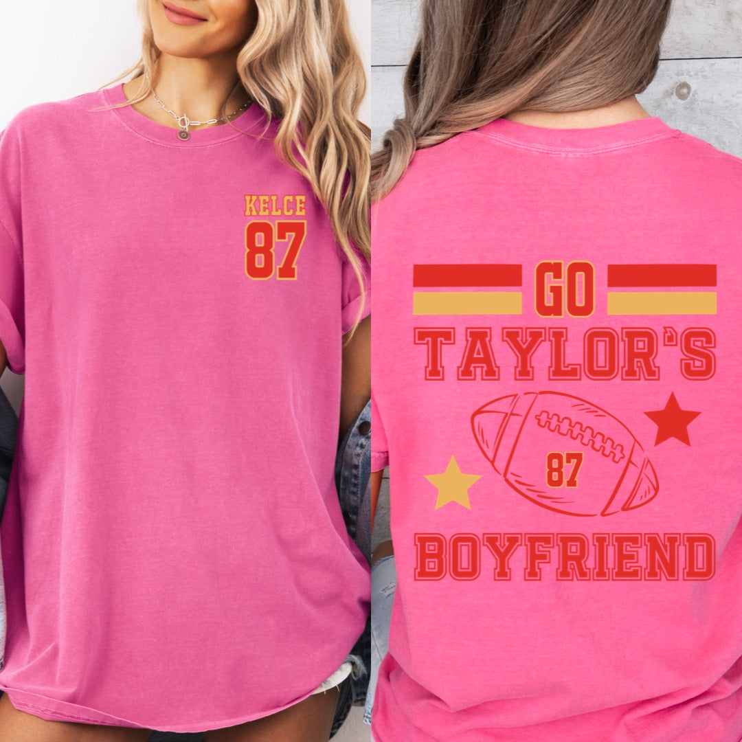 Go Taylor's Boyfriend 87 Graphic Tee