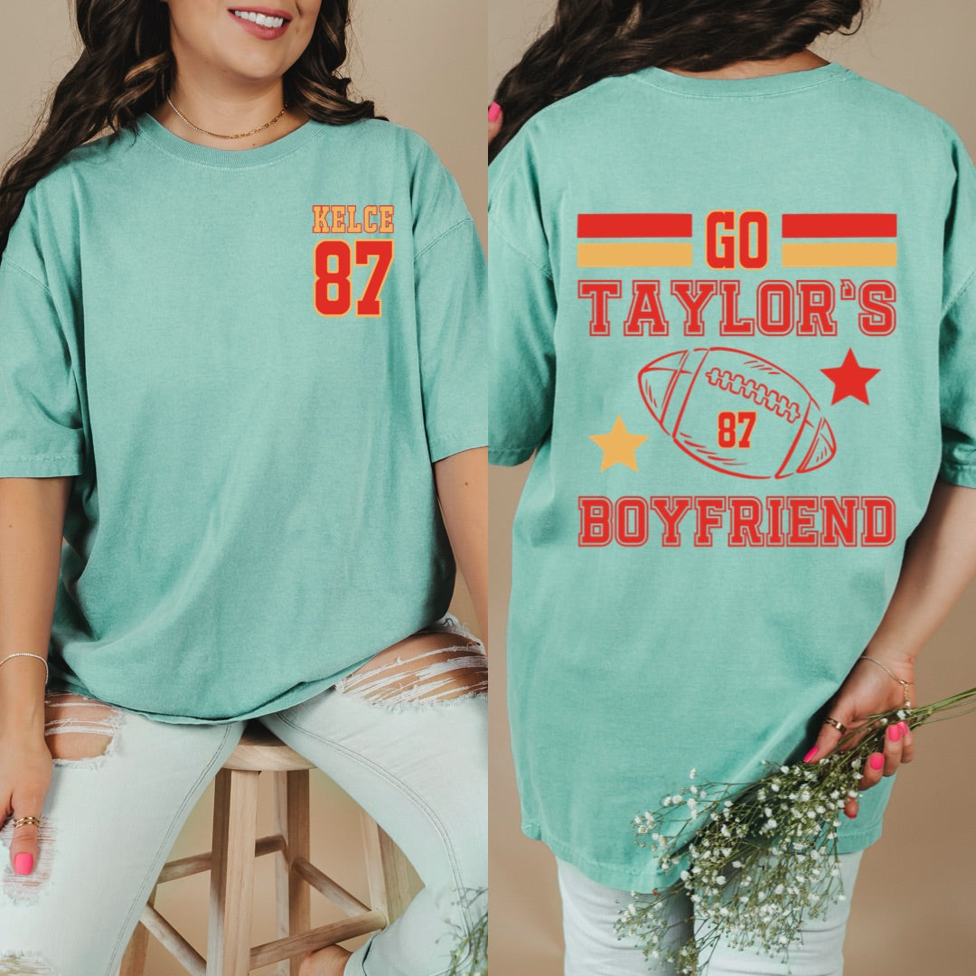 Go Taylor's Boyfriend 87 Graphic Tee