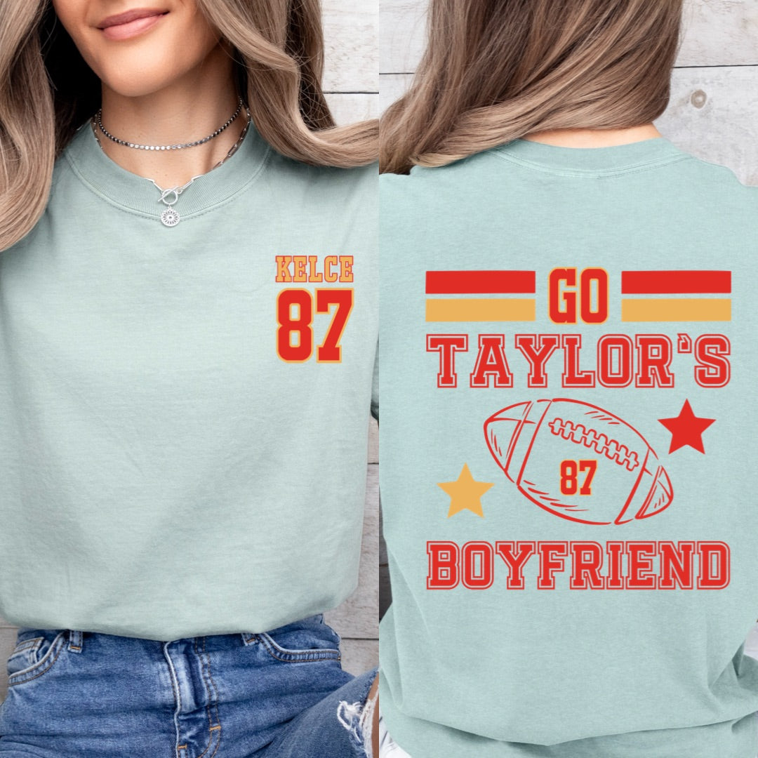 Go Taylor's Boyfriend 87 Graphic Tee