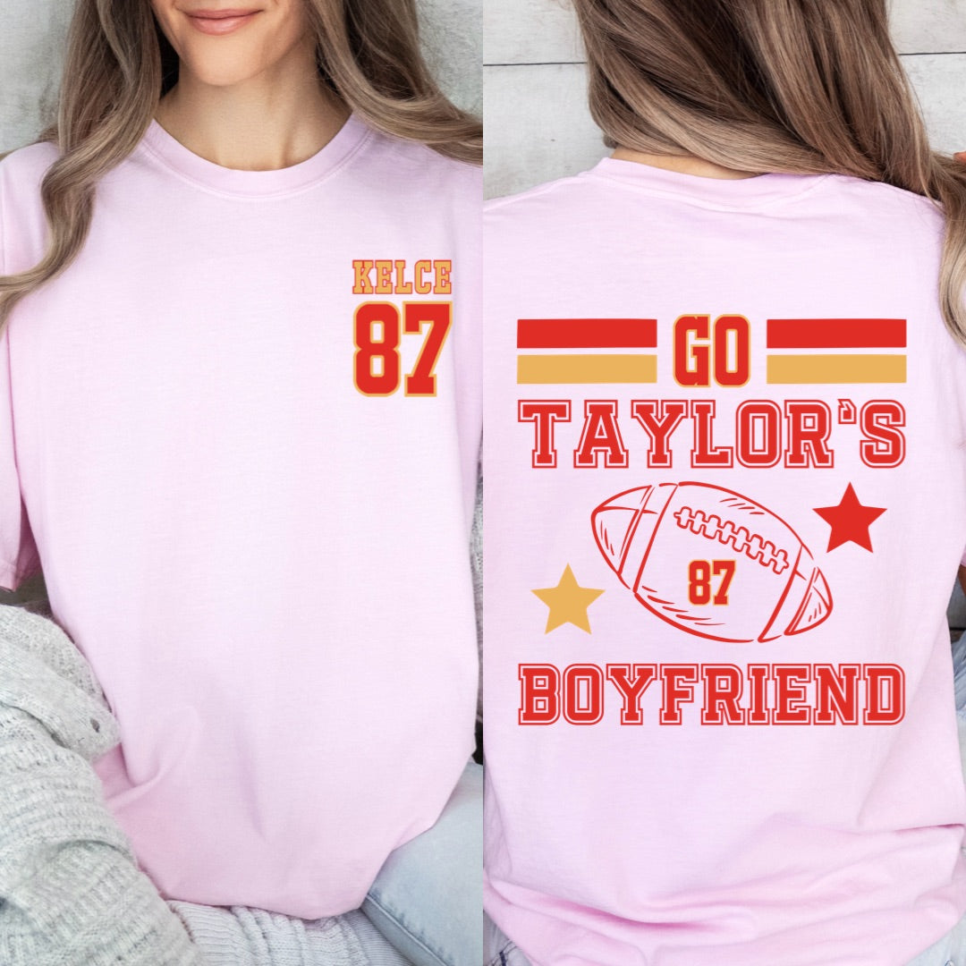 Go Taylor's Boyfriend 87 Graphic Tee